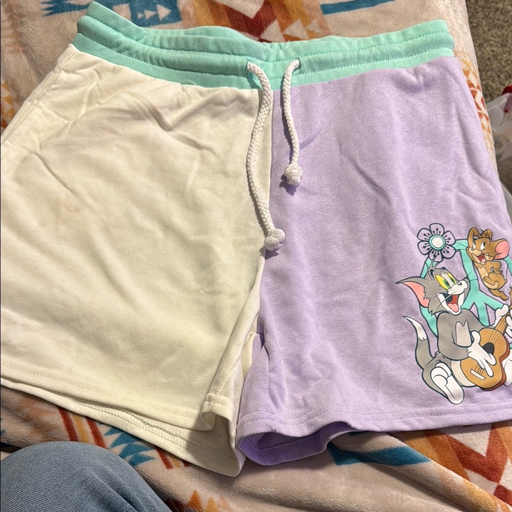 Tom and Jerry Colorblock Shorts